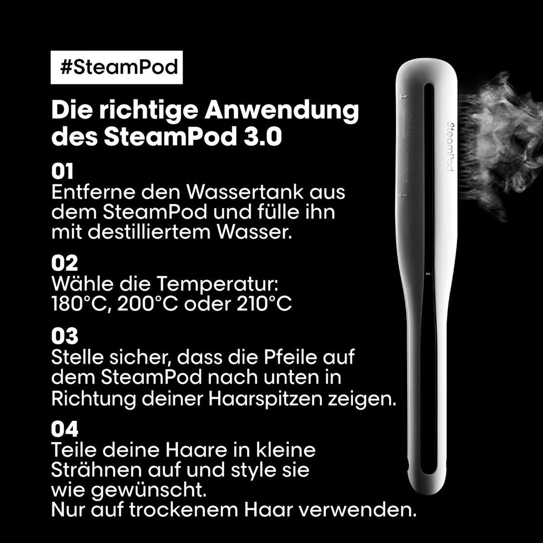 L’Oréal Professionnel Paris SteamPod 3.0, Pflegestyler mit Dampf-Technologie für alle Haartypen